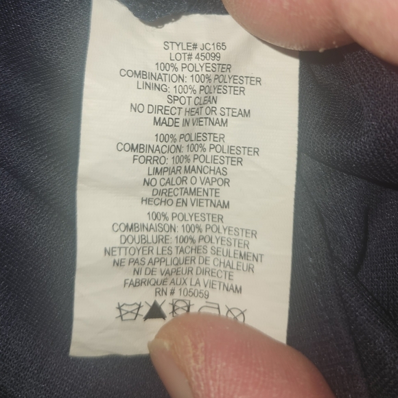 Women's Formal DJ - Jaz Navy Blue & Gold Sleeveless Dress Size 4 - Picture 3 of 6